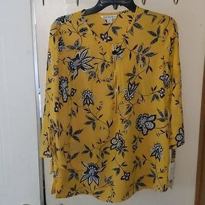 Counterparts Yellow Floral Women's Blouse
